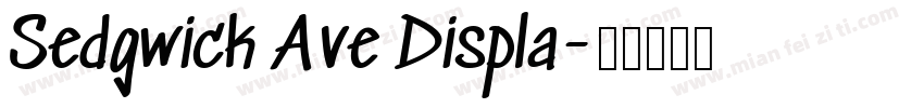 Sedgwick Ave Displa字体转换
